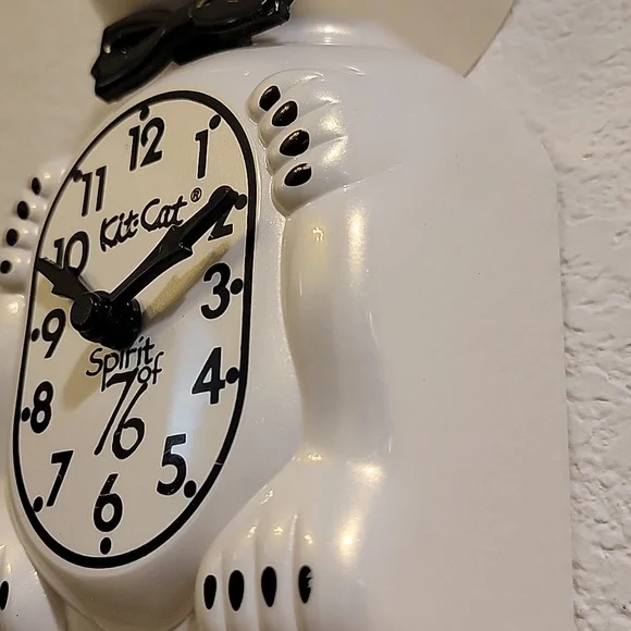 Rare Spirit of 76 Kit-Cat Klock Clock in pearly White - Picture 6 of 6